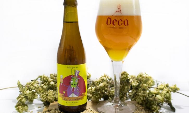 Sir Grasshopper flesje en glas